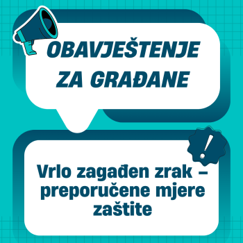 Vrlo zagađen zrak: važne preporuke za građane